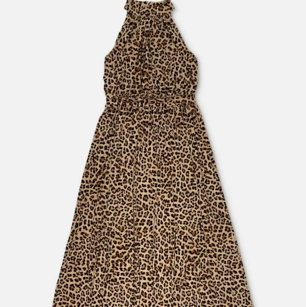 INC Women's Cheetah Maxi Dress NWT Size Medium